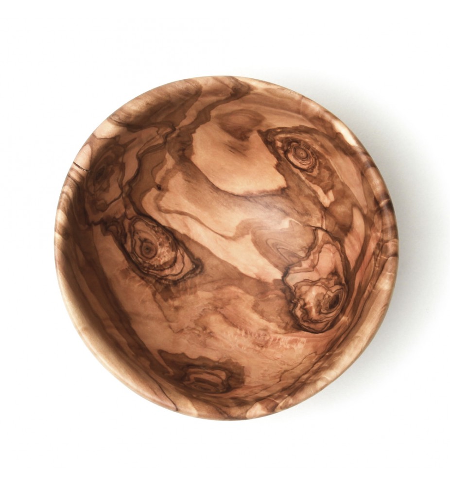 Corbeille à Fruits En Bois D'Olivier – Idée Cadeau Originale (Ref 412, Neuf)