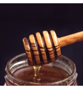 Cuillère à miel bois d'olivier - Cuillères & fourchettes : Buffet Plus