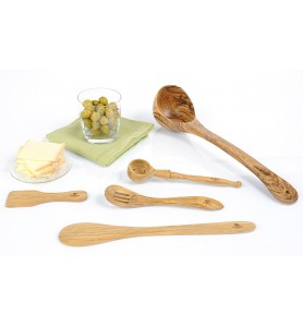 8x Spatules gourmet / raclette en bois 13 cm - Gourmet / raclette