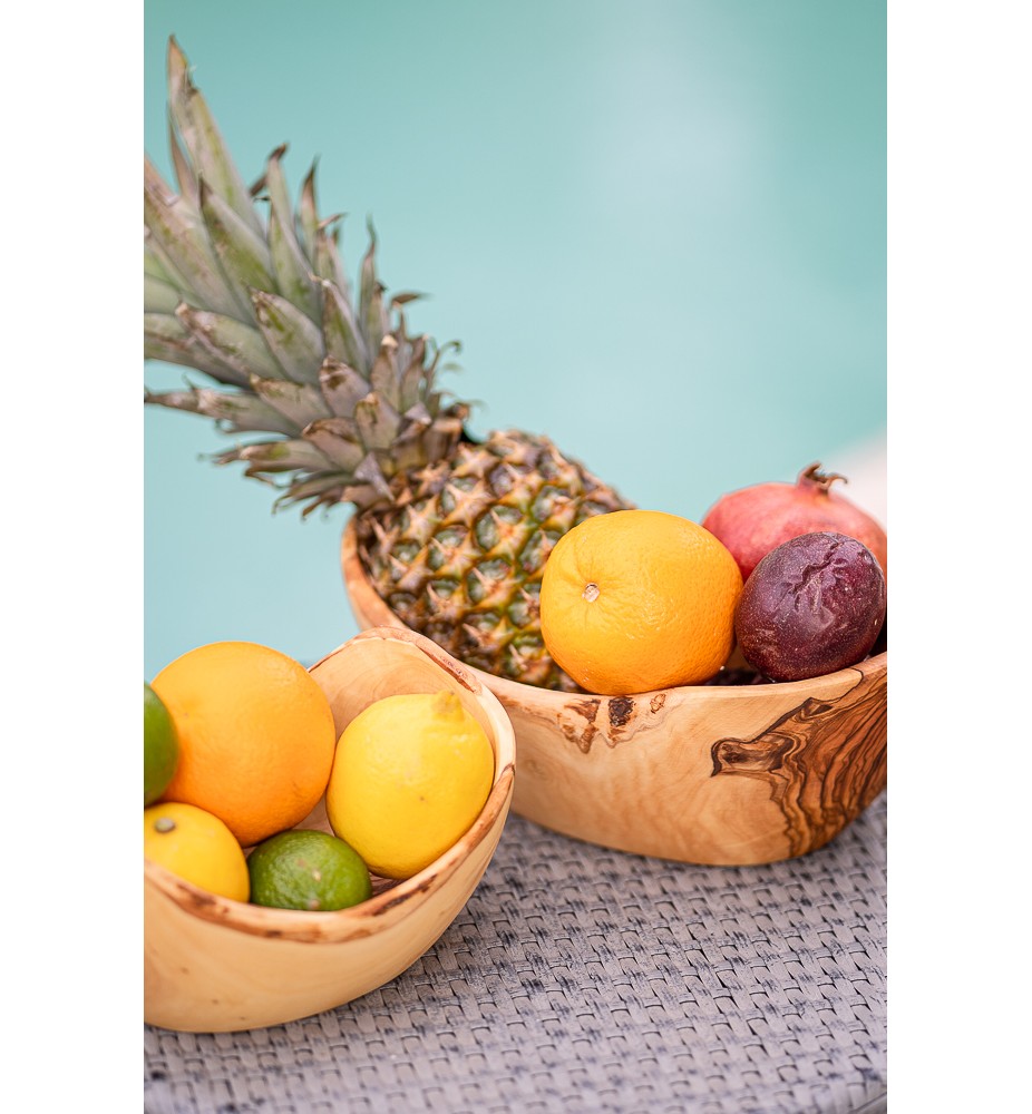 Service à Dessert Vintage – 1 Saladier 23cm + 10 Coupes à Fruit En Verre Violet